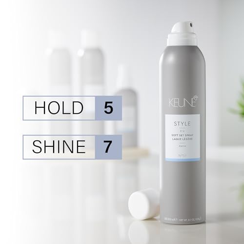 Keune Style Soft Set Spray, Weightless & Flexible Hold Hairspray for All Hair Types, 9.2 Fl Oz