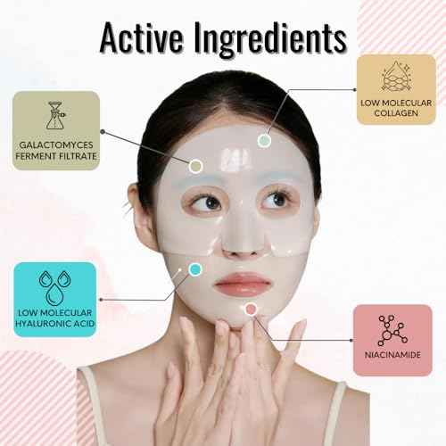 | Deep Collagen Hydrogel Face Mask With Niacinamide, Low Molecular Collagen, Galactomyces Ferment Filtrate, Low Molecular Hyaluronic Acid (28g x8ea)