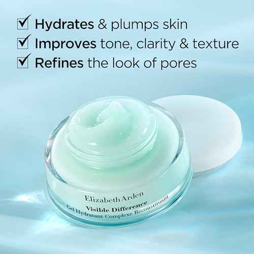 Elizabeth Arden Visible Difference Replenishing HydraGel Complex, Oil-Free Daily Face Moisturizer for Women, Prevents Moisture Loss, Dermatologist and Clinically Tested, 2.5 Oz