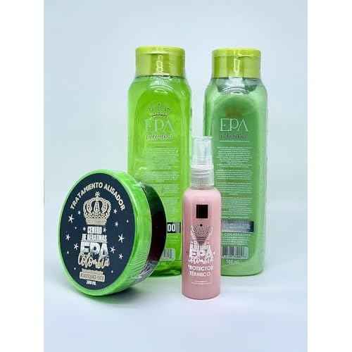 PACK KERATINA EPA COLOMBIA Thermal Mask With proteins BIOTIN Argan oil Collagen Repairs moisturizes softens provides mirror shine | Free of formaldehy