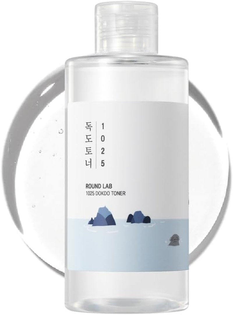 ROUND LAB Dokdo Toner - Oil Control & Gentle Exfoliation | 6.76 Fl Oz, Deep Sea Water for Moisturization
