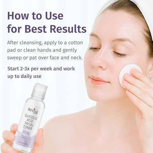 Reviva Labs Glycolic Acid Toner ? Gentle Face Exfoliator Non-Stinging & pH-Balanced Toning Solution with 4.2% Glycolic Acid ? Hydrating Toner for Face, Leaves Skin Radiant & Refreshed ? 4 fl oz