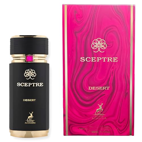 Maison Alhambra Sceptre Desert - Fruity, Gourmand, Woody, Amber - Eau de Parfum Spray for Unisex, 3.4 Ounce / 100 ml
