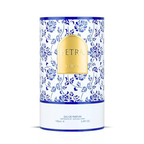 Lattafa Petra Eau de Parfum Spray for Women - 100ml (3.4 Oz) | Tropical, Floral, Fruity & Sweet Fragrance | Long-Lasting Luxury Perfume