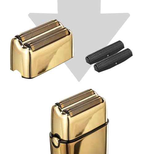 3Pack Golden Pro Replacement Foil and Cutters for Babylis FXFS02 Series MetalFX Double Foil Shavers