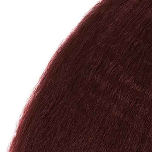 Wine Red Bundles Human Hair Yaki Straight Bundles 12 14 16 Inch #99J Burgundy Kinky Straight Bundle Unprocessed Brazilian Virgin Weave Hair 3 Bundle 50 Gram Per Bundle