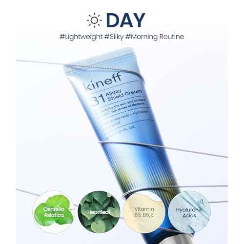 Dermacycle Program All-day & Night 2-Pack Cream for Face, 31 All-Day Shield Cream & 102 Night Renewal Cream, Centella Asiatica and Niacinamide, Korean Skincare (New Package)