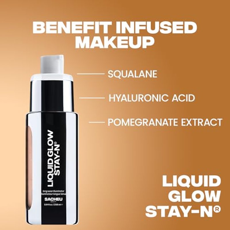 Glow Beamin' Bundle - High Pigment Buildable Makeup for Luminous Glow | Includes Lip Liner, Cheek & Liquid Glow