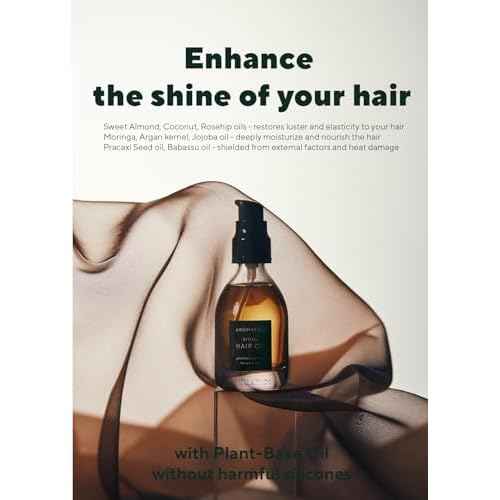 AROMATICA Ritual Jasmine & Vetiver Hair Oil - Adds Shine and Smooths Split Ends - Blow Out Hair Serum for Damaged & Frizzy Hair - Nourishing for Dry Curly Hair - Silicone-Free (1.6 fl oz)