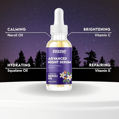 Advanced Night Serum ? 1% Squalane for Deep Hydration & Skin Repair, Overnight Recovery for Fine Lines & Dryness, Lightweight, Fast-Absorbing Formula - 1 oz