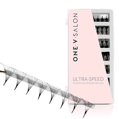 One V Salon Pro 10D Ultra-Speed Promade Fans, 1000 Premade Mega Volume Lash Fans | C Curl | 0.05 | 8?14 mm Mixed Lengths | Thin Base, Fast Application Eyelash Extensions(Ultra 10D-0.05-C Curl)