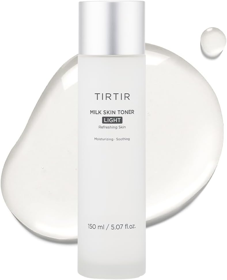 TIRTIR Milk Skin Rice Toner - Instant Hydration with 4% Niacinamide | Lightweight, Pore-Tightening, Vegan, 5.07 Fl Oz