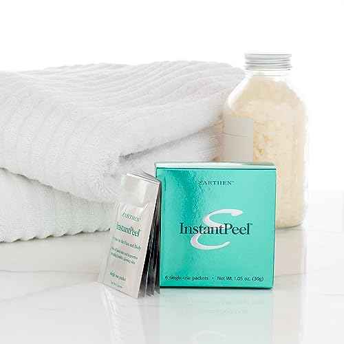 Earthen SkinCare InstantPeel Skin Remover Skin Exfoliant ? Safe for Sensitive Skin - 6 Packets/Box (1-Pack)