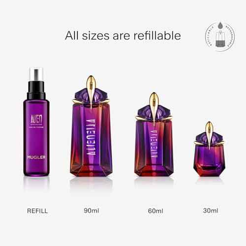 MUGLER Alien Hypersense - Eau de Parfum - Women's Fragrance - Floral & Woody - With Green Mandarin, Pear Accord, Jasmine, & Cashmere - Long Lasting Perfume