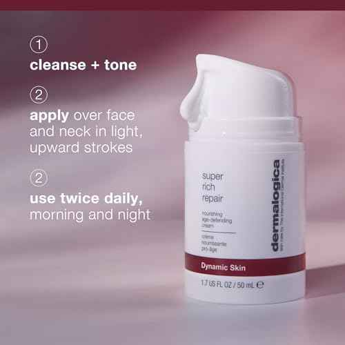 Dermalogica Super Rich Repair Anti-Aging Super-Concentrated Face Moisturizer - Help Replenish Skin's Natural Moisture Levels