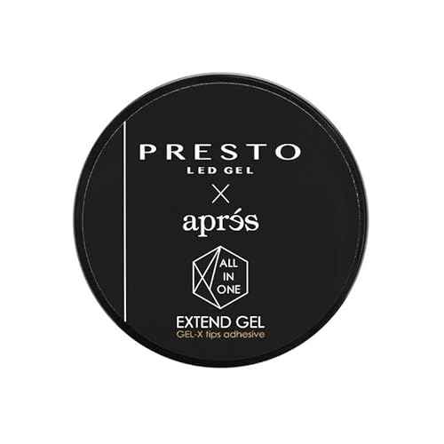 Apr?s x Presto ALL-IN-ONE Extend Gel, Gel-X Tips Adhesive, Jar 24g