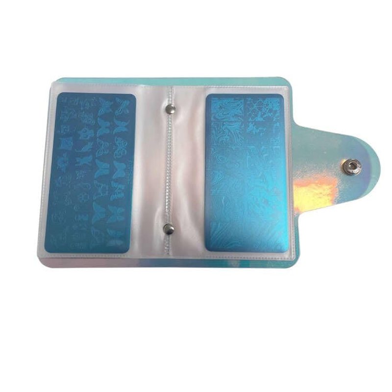 Nail Stamp Plates Set - 21 Pcs with 16 Designs, 2 Stampers & Scrapers | Floral & Animal Patterns