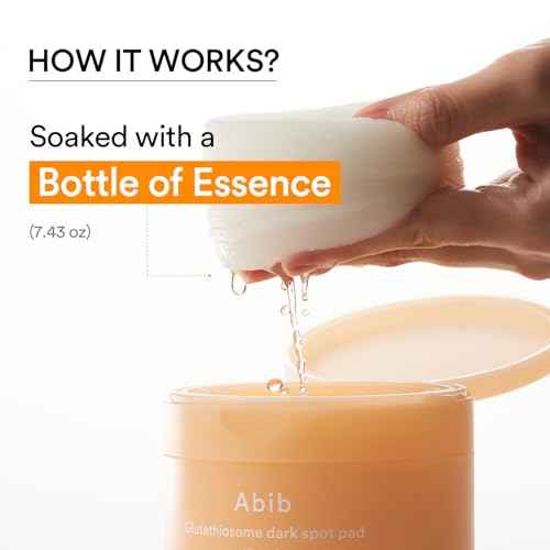 Abib Glutathiosome Dark Spot Pad Vita Touch 60pads 4.90 fl.oz. | Korean Brightening Toner Pads for Face with Niacinamide, Glutathione, Exosome, LHA, Cleansing, Disposable, Exfoliant, Skin Care