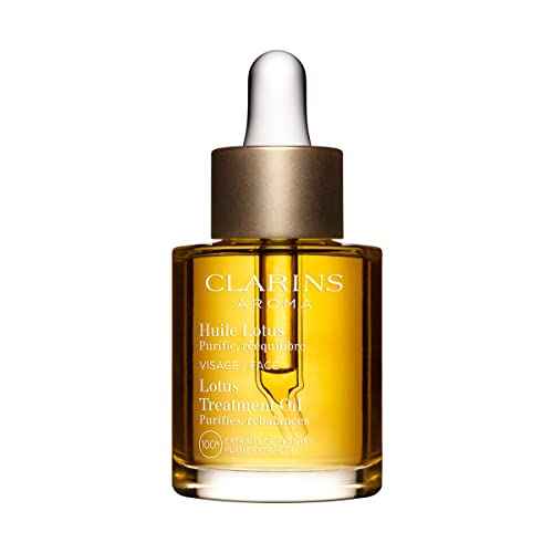 Clarins Lotus Face Oil Treatment | Hydrates, Tones and Balances Skin | Visibly Tightens Pores | Minimizes Fine Lines |Skin Is Immediately Velvety*|100% Natural Plant Extracts |Oily To Combination Skin