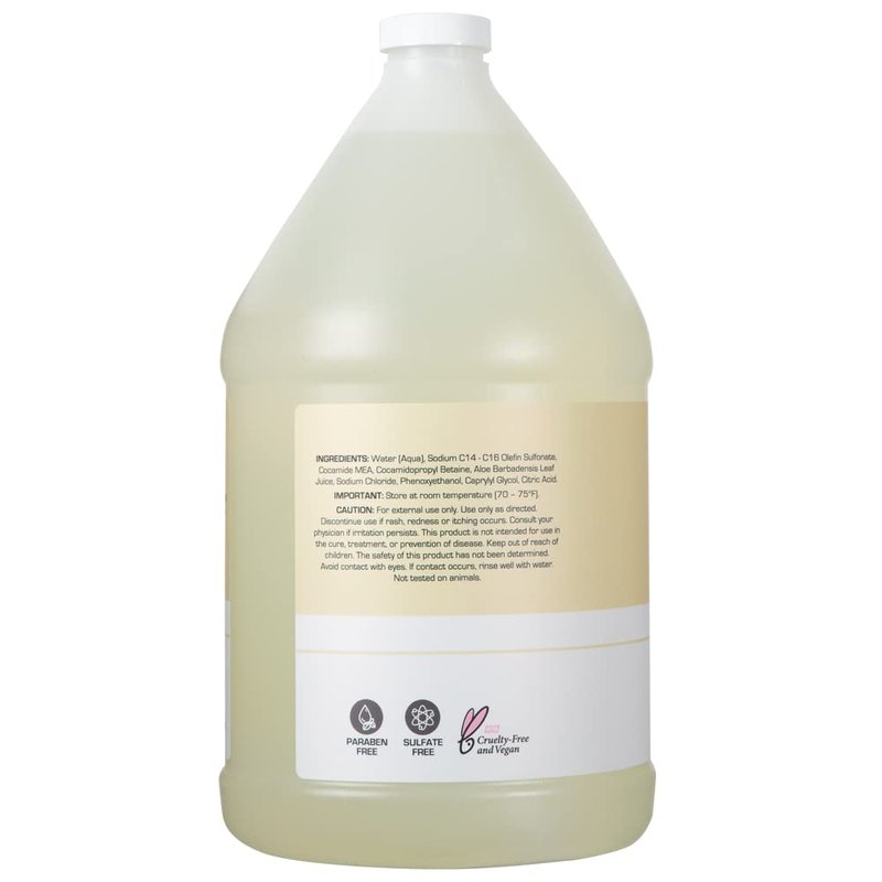 Ginger Lily Farms Conditioning Liquid Hand Soap Refill - 100% Vegan, Fragrance-Free, 1 Gallon (128 fl oz)