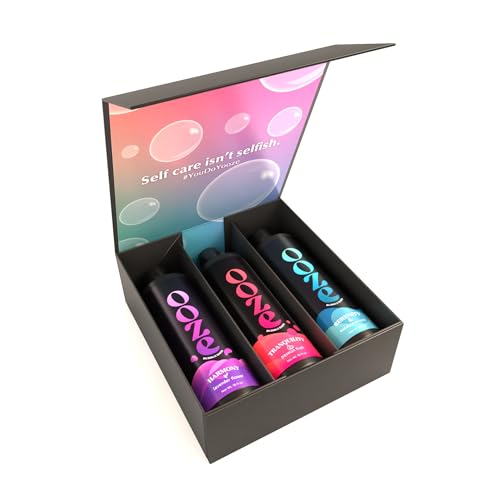 OOZE Bubble Bath Set for Women (16oz ea) Lavender, Eucalyptus & Passion Fruit - Bath and Body Spa Gift Set, Spa Gift for Her - Zero Parabens, Cruelty-Free, Made in The USA