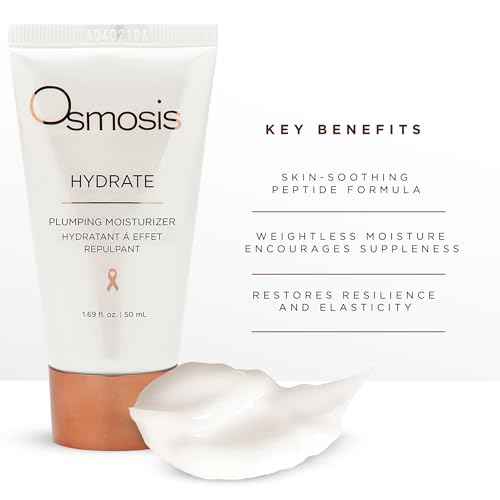 OSMOSIS HYDRATE Plumping Facial Moisturizer with Shea Butter, Skin-Soothing and Firming for Aging, Pigmented, Sensitive, Dry, and Irritated Skin, 1.69 Fl Oz