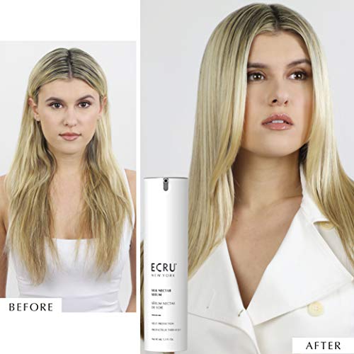 ECRU NEW YORK Silk Nectar Shine Serum, Lightweight Hair Serum, Shine Polish for Hair, TSA Friendly, 1.3oz