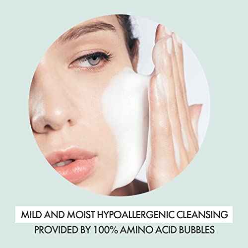 VIDIVICI Mild Amino Facial Foam ? Hypoallergenic Face Wash with Amino Acid and Cica ? Calming and Moisturizing Foaming Cleanser for Sensitive Skin ? Fragrance Free Foam 3.72oz.