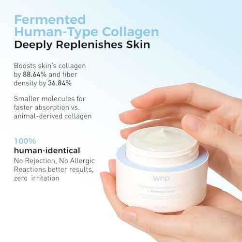 WNP Hyaluronic Acid Moisturizing & Firming Cream -4D Hyaluronic Acid, Aloe Vera,Peptides,Collagen,Ceramides Anti-Aging Face Moisturizer Vegan SkinCare for Fine Lines,Wrinkles Dry Sensitive Skin