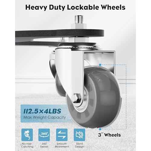 Salon Tray on Wheels,Metal Tray Rolling Cart with 2 Magnetic Bowls,Tattoo Tray, Salon Station with Hairstylist Holder and Hair Separator Stand,Multi-Function Adjustable with Wheels