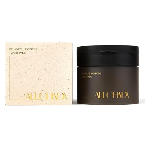 ALLCHADA¢ç Doctor-Developed Vegan Exosome Toner Pads ? Hydrating & Soothing for Sensitive Skin, Dermatologically Tested, Non-Irritating, Alcohol-Free - 60 Pads, 90ml