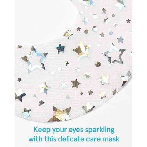 THESAEM Iceland Glitter Eye Goggle Mask - Refreshing & Hydrating Korean Eye Mask Patch for Puffy Eyes - Vitamin & Hyaluronic Acid - Tencel Hydrogel Sheet - Gift for Women 10ea