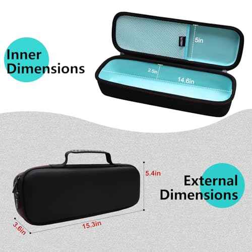 Hard Travel Case for REVLON One-Step Volumizer Original 1.0 / Volumizer Plus 2.0 Hair Dryer and Hot Air Brush,Teal (Case Only)