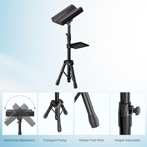 Armrest Stand with Tray Arm Leg Rest Tripod - Adjustable Height and Tilt, 180 Rotation Chair for Tattoo Studio Supplies