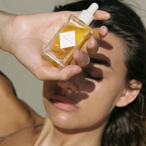 HERBIVORE Nova Facial Oil - Bi-Phase Oil with Tumeric + Niacinamide, Serum and Oil in one, Plant-based, Vegan, Cruelty-free, 50 mL / 1.7 oz