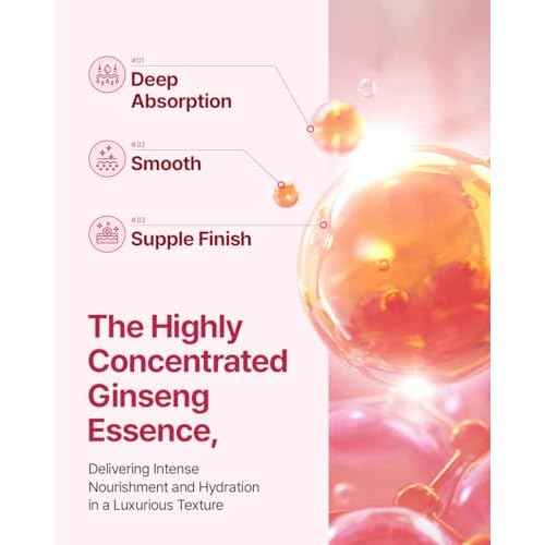 Donginbi Red Ginseng Daily Defense Special Set - Firming Cream(0.85 floz) & Korean Red Ginseng Essence(2.03 floz), Skin Barrier Repair Serum for Dry Skin, Korean Skin Care Gifts for Women