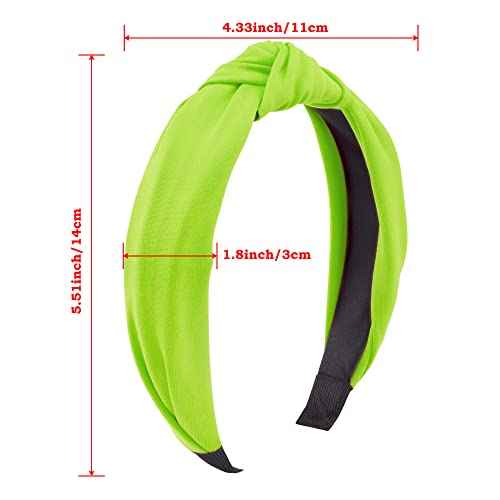 SIQUK 15 Pieces Top Knot Headbands for Women in 15 Colors, Cross Knot Headband, Wide Cloth Knot Headbands