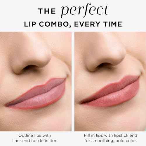 HALEYS Re-mark Dual Ended 2-in-1 Lipstick & Liner (Cupid), Nude Pink Lip Combo Sets, Creamy Matte Moisturizing Lipstick for Women, Precision Lip Liner, Expertly Paired Lip Liner and Lip Stick Combo