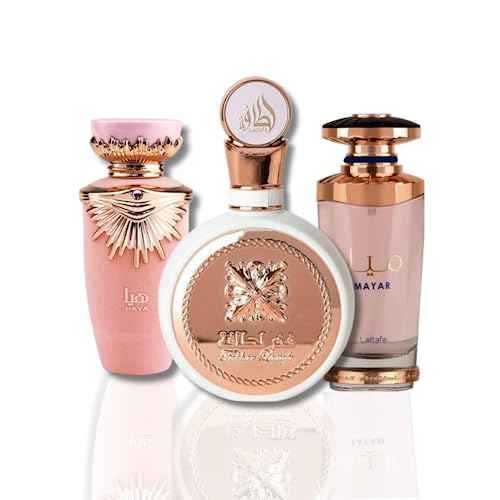 Lattafa Perfumes Haya,Fakhar Women & Mayar PREMIUM COLLECTION EDP - 100Ml (3.4Oz)