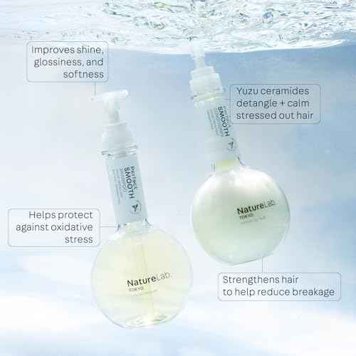NatureLab.TOKYO Frizz-Free Hydration Limited Edition Set: Includes Smooth Shampoo, Conditioner & Scalp Sake Rinse ? Hydrates & Tames Frizz, Balances Scalp Microbiome, Includes Furoshiki Wrap
