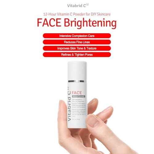 Vitamin C Boost Powder for Face with Niacinamide - 12 hours Active Vitamin C - Even Skin Tone, Age Defying, Minimizing Pores - Mix Powder with Serum & Cream, 0.1oz.