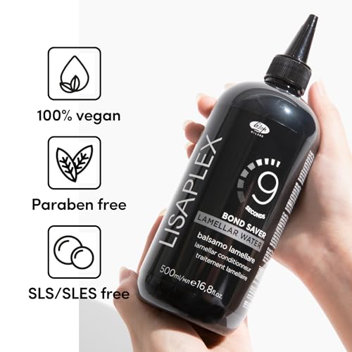 Lisaplex Lamellar Water ? Works in just 9 Seconds ? Detangling, Frizz-reducing, Repairing ? Improves Softness and Shine ? Reduces Blowdrying Time (16.8 Oz)