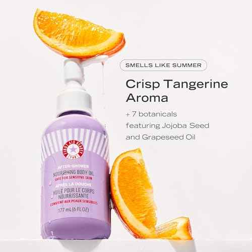 First Aid Beauty - After-Shower Nourishing Body Oil, Hydrates Skin & Locks In Moisture with Skin-Loving Lipids Jojoba Seed and Grapeseed Oil, Safe for Sensitive Skin, 6 oz