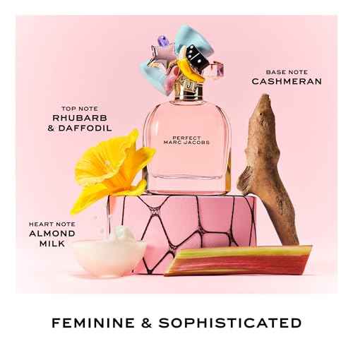 Marc Jacobs Perfect Eau de Parfum ? Floral Women's Perfume ? With Notes of Rhubarb, Daffodil, Almond Milk & Cashmeran