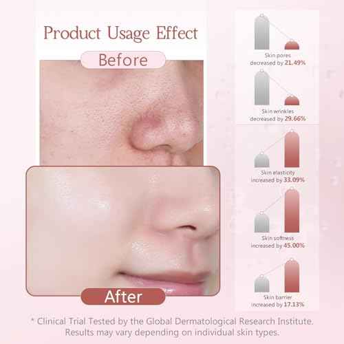 Collagen Night Wrapping Mask for Glowing Skin, Collagen Overnight Wrapping Peel Off Facial Mask for Elasticity Hydration, Reduce Sagging Dullness, 2.65 fl.oz, Pink(Brush Included)