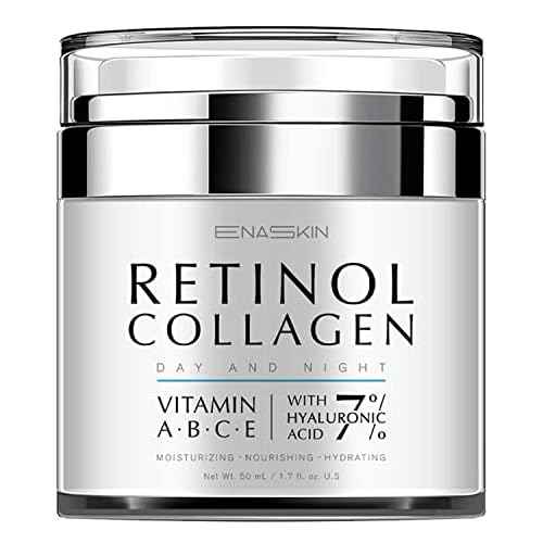 EnaSkin Retinol Cream for Wrinkles: Face Neck Collagen Cream for Tightening Skin - Anti Aging Facial Moisturizer Day and Night for Women and Men 1.7 Fl OZ