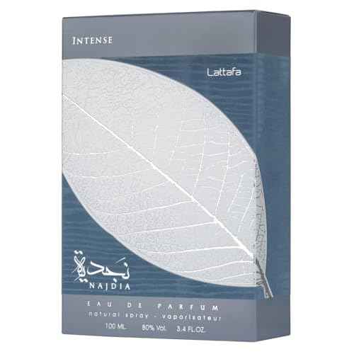 Lattafa Najdia Intense ? Fresh, Marine, Woody ? Eau de Parfum Spray Long-Lasting Fragrance for Men, 3.4 Ounce / 100 ml