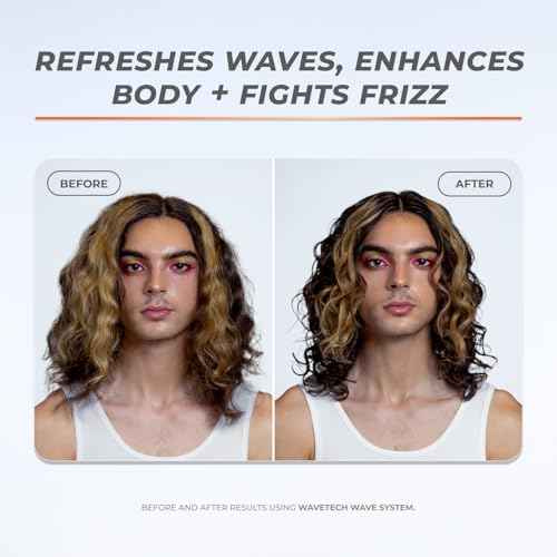 XMONDO Hair Wavetech Wave Revival Mist | Vegan Formula with Pro-Vitamin B5 and Essential Nutrients for Glowing Frizz Free Waves, 6.7 Fl Oz 1-Pack
