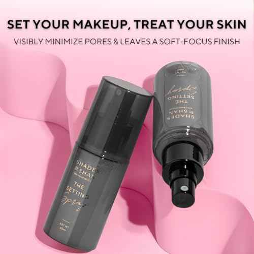 Shades by Shan Setting Spray, Alcohol-Free, Long-Wearing, Vegan, Soft-Focus Finish (Full Size)