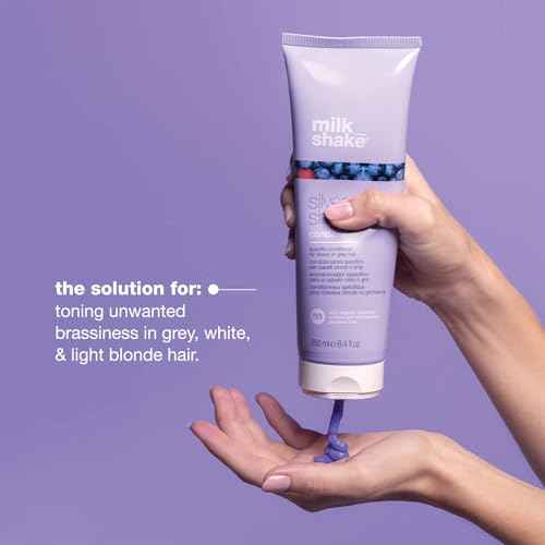milk_shake Silver Shine Purple Conditioner for Blonde Hair - Blonde Toner for Brassy Hair